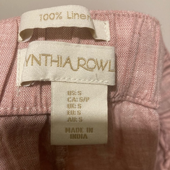 Cynthia Rowley Linen wide leg capris - Picture 6 of 7